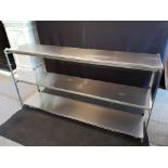 Skeleton Stainless steel three tier media unit / Sideboard 190 x 45 x 100cm Simple Design With A