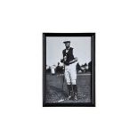 Portraits Polo Players Art - Artwork (69x97) Black Wood This enlarged vintage photograph pays homage