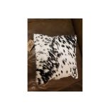 Cowhide Leather Cushion 100% Natural Hide Handmade (Style PA03 x1) 35cm RRP £120