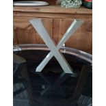 Letter-X Aero Handcrafted In A Slightly Distressed Aluminium Finish 39cm