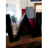 Black Polished Letter A