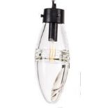 Mercury Ball Pendant Clear & Matt Black (UK) 20 x 20 x 27 5cm RRP £305