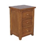 Wentworth Nightstand Nibbed Oak 46 x 41 x 70cm Hand Crafted In Beautiful Solid Oak Wood Then Hand