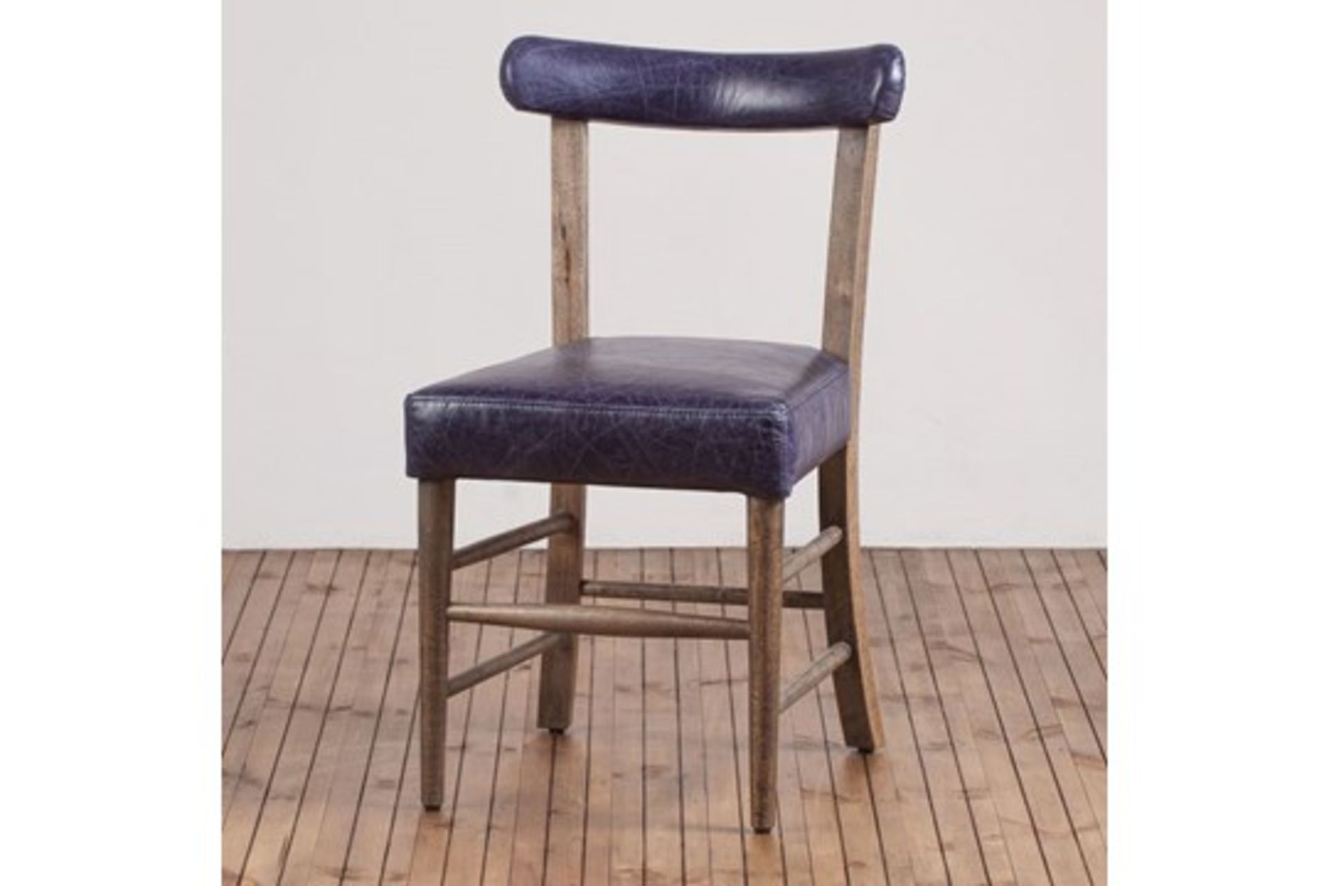 Refectory Dining Chair Library Blue 51 X 57 X 87cm