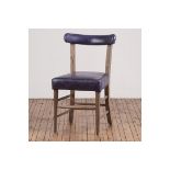 Refectory Dining Chair Library Blue 51 X 57 X 87cm