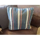 Vintage Moleskin Striped Cushion 45 x 45cm