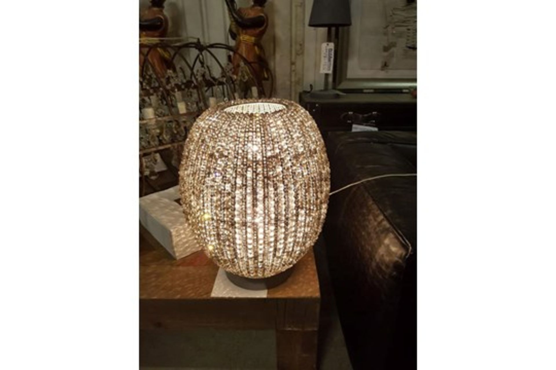 Polaris Crystal Table Lamp 50cm