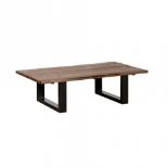 Fulton Coffee Table Worn Ash And Dark Iron 130 X 70 X 45cm