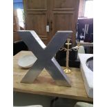 Letter X Pay homage to a favorite letter or initial with this indstrial style alphabet collection