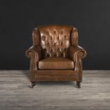 Ardingley Armchair Antique Whisky Leather A flea-market find from Ardingly antiques jamboree in