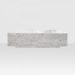 Floating Coffee Table Marble White Honed 170 2 x 109 2 x 36 8cm RRP £875