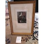 Framed Engraving Portrait 37.5 x 51.5cm