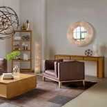 Stratford Console 180x45cm-Honey Oak & B S 180x45x76cm RRP £2140