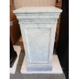 Marble Pedestal 60x60 - Marble White Honed 60 x 60 x 130cm RRP £780
