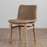 F293 Cocoon Dining Chair Double Stitching Cheyenne Natural Oak 48 5 x 57 x 79cm