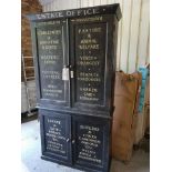 B S Gent's Outfitter Cupboard Physics Black White Signage 114 x 44 x 230cm RRP £2610