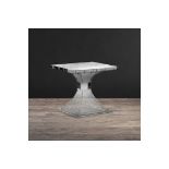 Pyramid Square Side Table 60cm-Acrylic The Roaring 1920’s Saw The Birth Of The Art Deco Movement