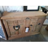 Oxford Sideboard two door cupboard ( no internal shelves) Genuine English Reclaimed Timber with