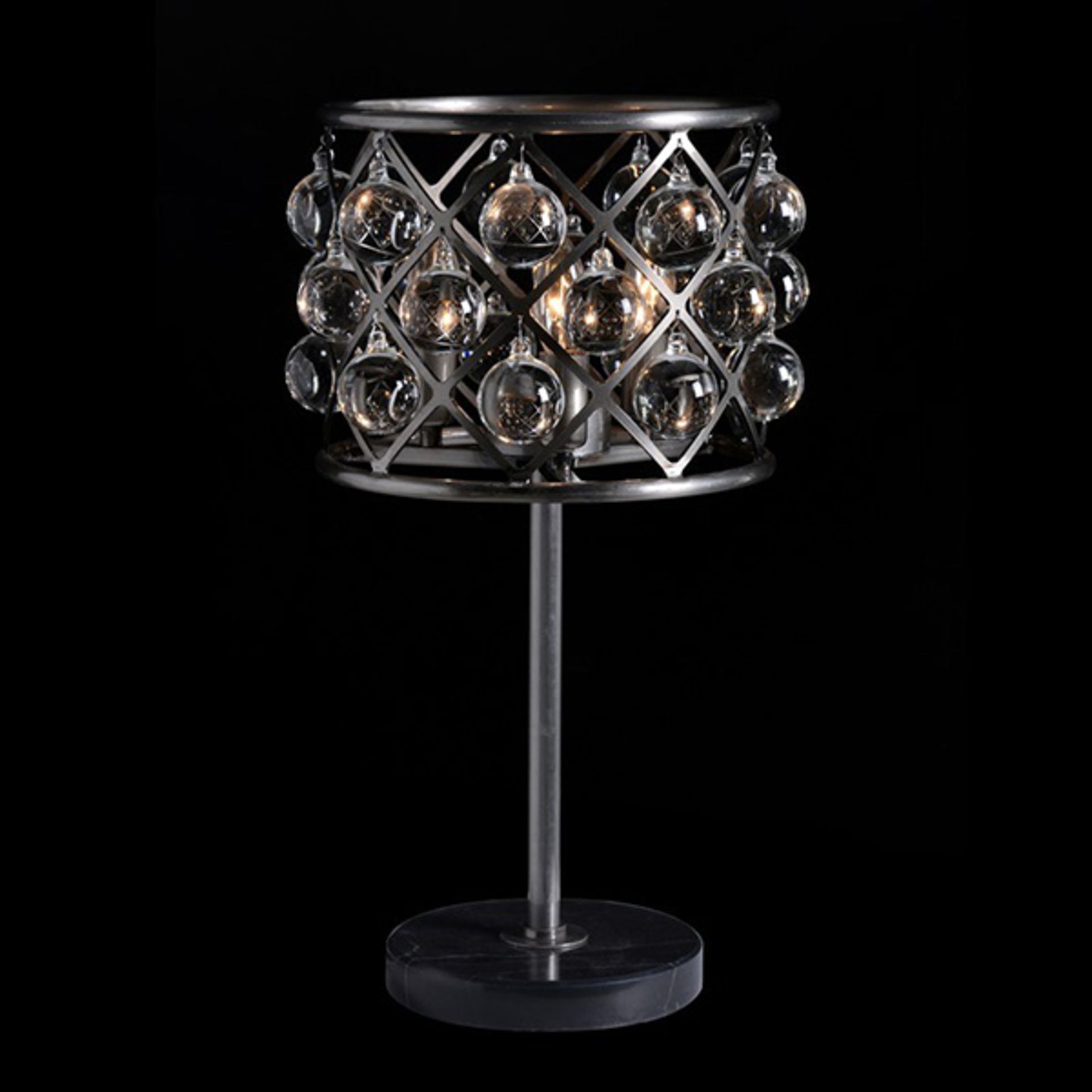 Zig Zag Table Lamp 40 x 40 x 70cm The Zig Zag collection features delicate spheres of optical - Image 2 of 2