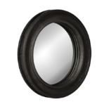 Churchill Round Mirror 50cm Sandshore Black