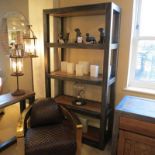 Iron Oak Bookcase Saloon & Iron H200cm x W105.4cm x D44.5cm