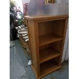 Wentworth Bookcase-Nibbed Oak 63 x 40 x 115cm Hand Crafted In Beautiful Solid Oak Wood Then Hand