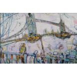 The Embrace at Tower BridgeSacha JaffriOil on Canvas Artist Proof November 2007 Framed105 x