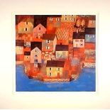 Town On The River Frank Taylor  Signed Limited Edition 138/650  - Mounted 54x54cm Frank Taylor's