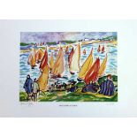 Spectators At Cowes David Hemmings  Limited Edition 45/250  - Mounted 35x46cm David Hemmings, one of