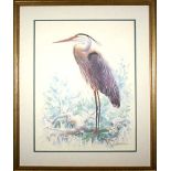 Great Blue Heron III Richard E. Williams  Rare Artists Proof  - Mounted and Framed 73x89cm Since the