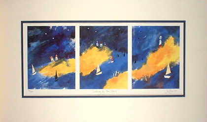 Sailing By The Stars Jo Bowen Limited Edition 99/600 - Mounted 55x33cm Jo Bowen is a
