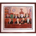 The Court Supreme Charles Bragg  Limited Edition 494/950  - Mounted and Framed 98x82cm Charles Bragg