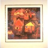 Nocturne Frank Taylor  Signed Limited Edition 195/850  - Mounted 56x56cm Frank Taylor's paintings