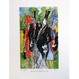 Have We Been Introduced? Ascot David Hemmings  Limited Edition 45/250  - Mounted 35x46cm David