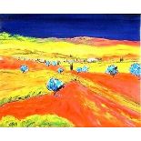 La Paysage De Provence IV Jean Claud Tron  Signed Limited Edition Hand Embellished Giclée 17/