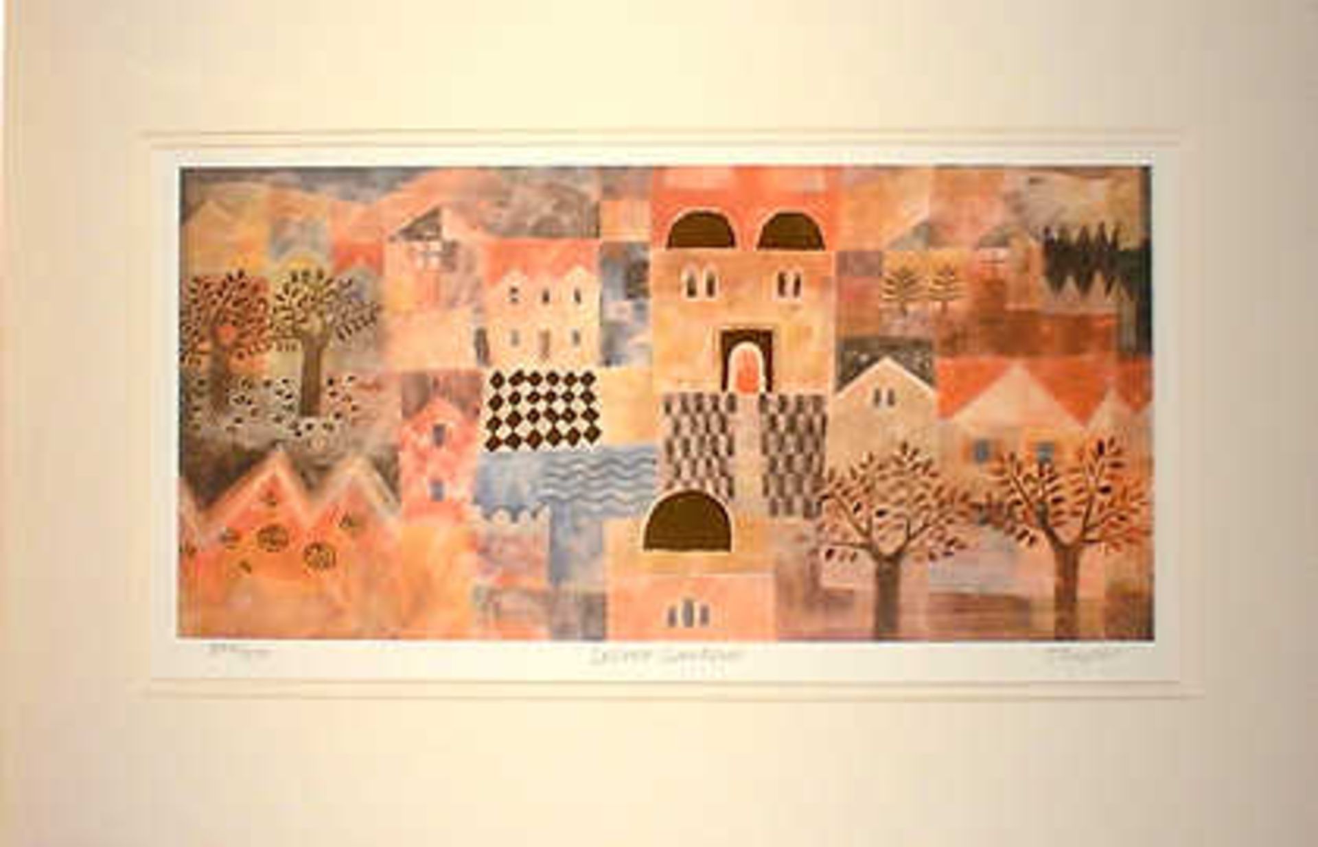 Secret Garden Frank Taylor  Limited Edition 395/500  - Mounted 60x39cm Frank Taylor's paintings
