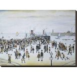 Ferry Boats L S Lowry Gouttelette in colours, limited edition, 13/75 Signed with Certificate