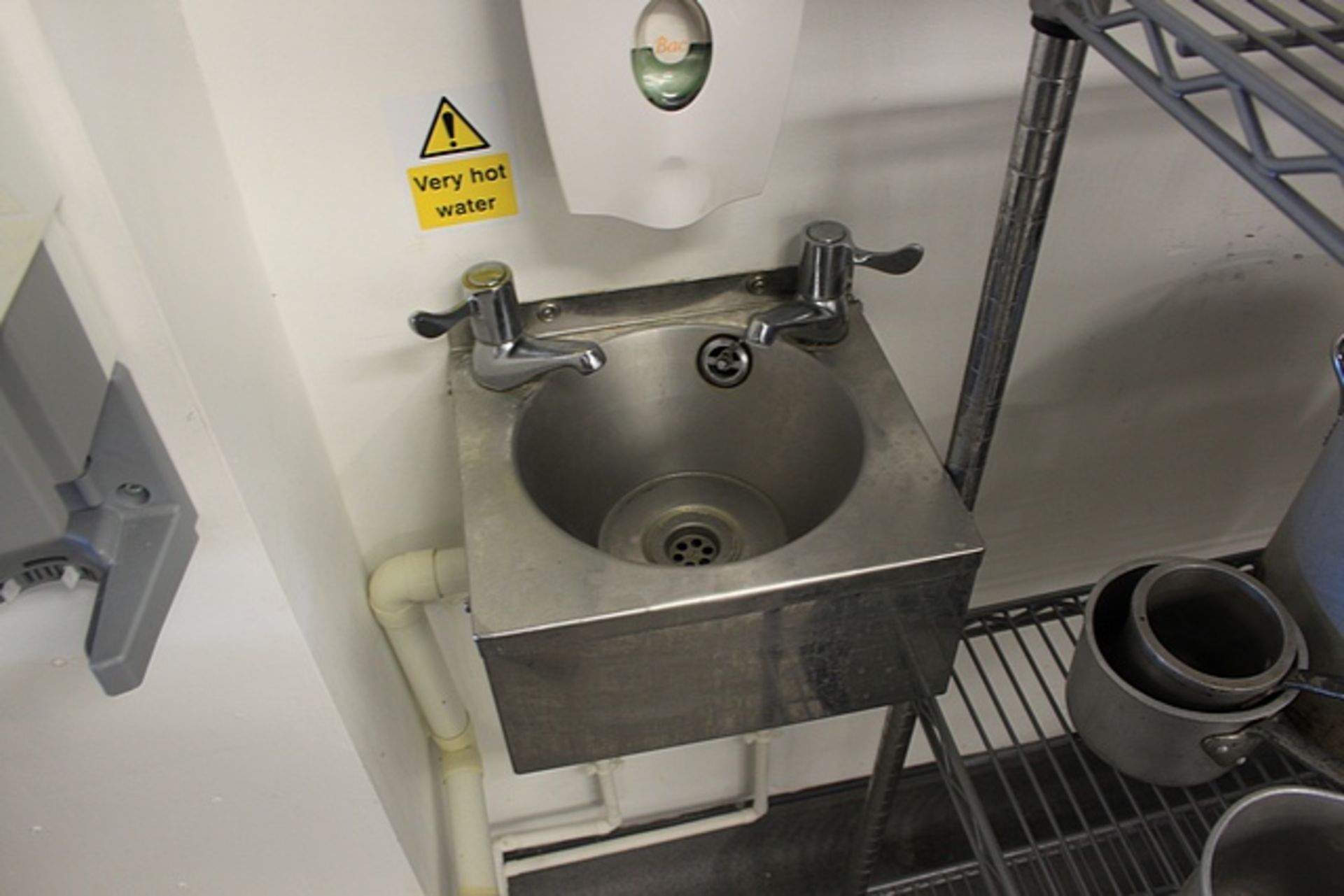 Stainless steel wall mount hand wash basin Location in College 4th Floor