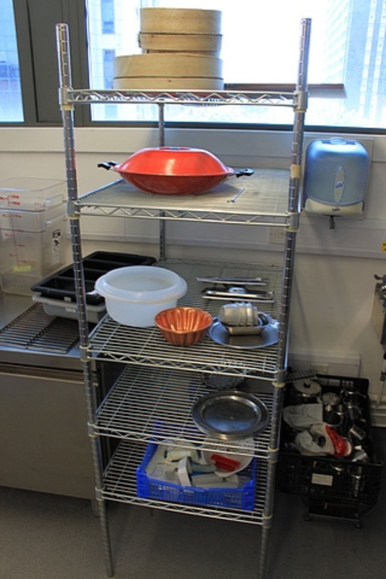 Chrome wire modular static rack five tier 900 x 600 x 1900mmLocation in College 4th Floor