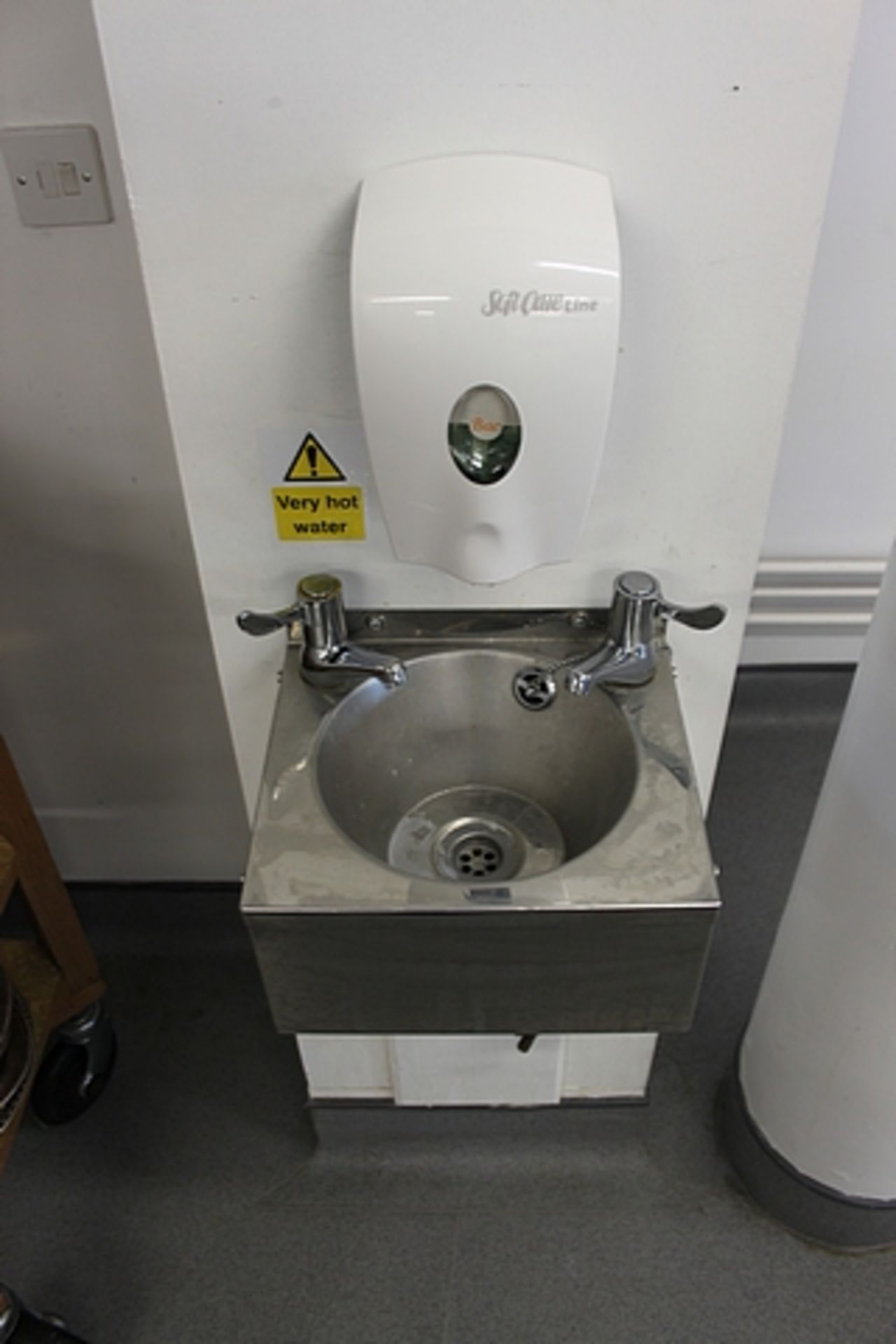 Stainless steel wall mount hand wash basin Location in College 4th Floor