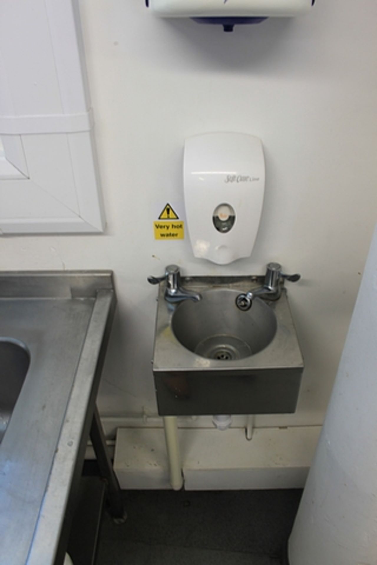 Stainless steel wall mount hand wash basin Location in College 4th Floor