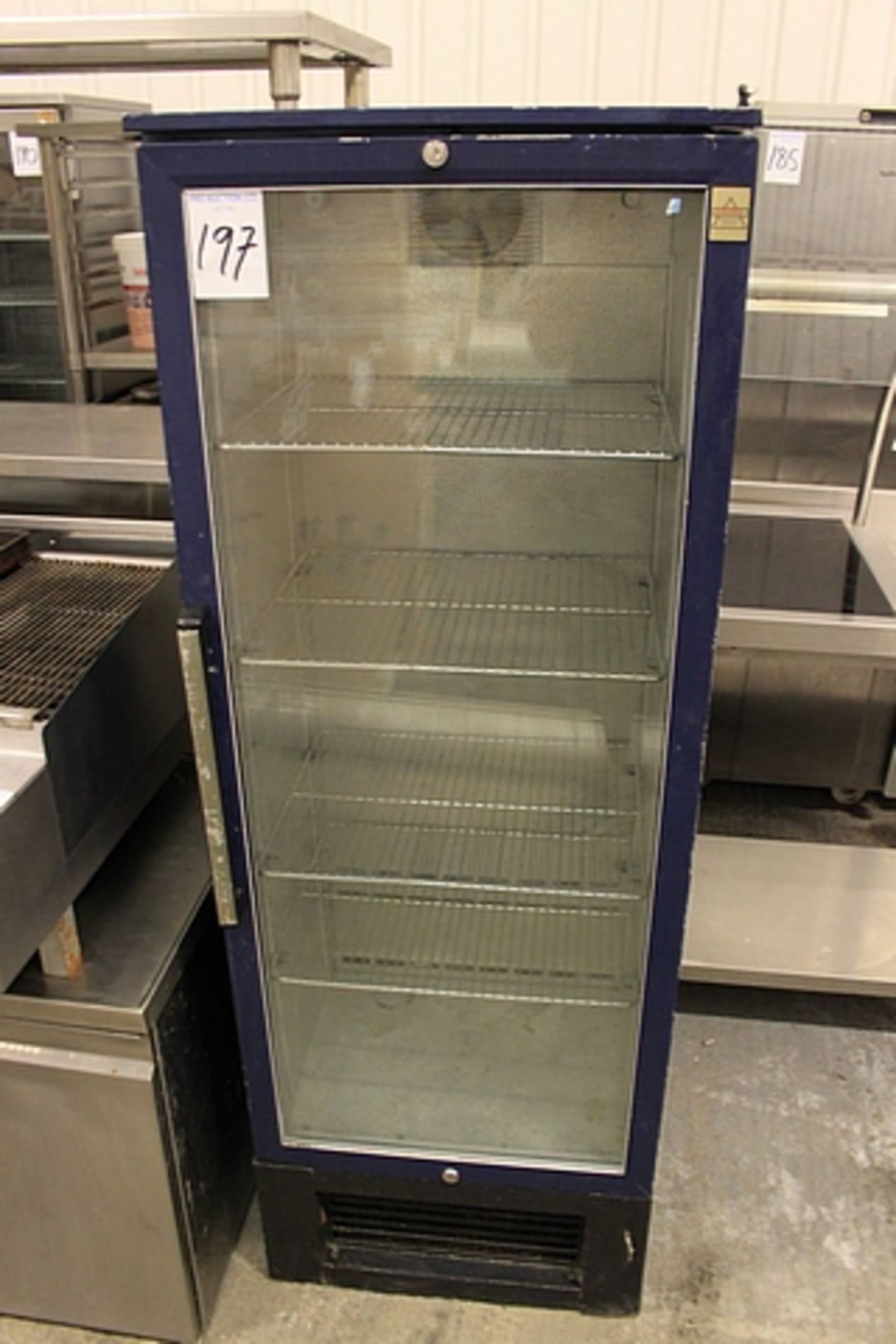 Osborne bottle drinks fridge uppright single door glass front Osborne 600ES single door upright