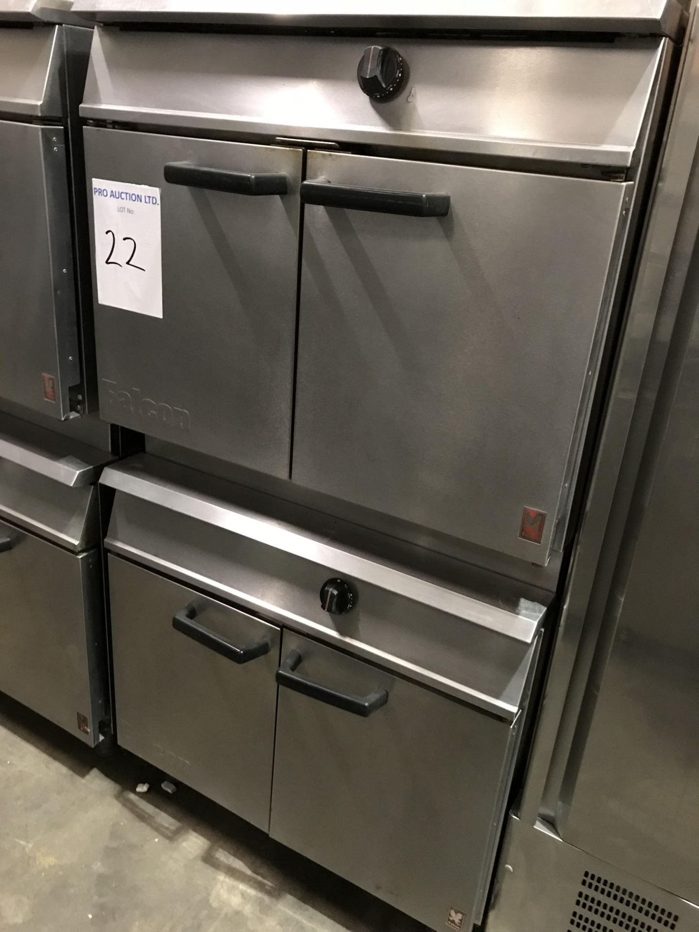 Falcon G2072EU 2 tier stacked gas oven Falcon Dominator G2072EU gas stacked ovens comprises two 2/