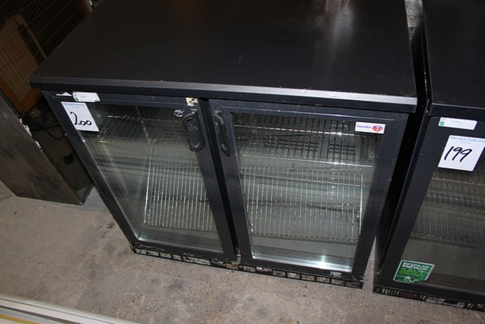 Gamko MG250G bottle cooler 2 door hinged temperature range +1°C / +18°C 900 x 536 x 900-910 mm