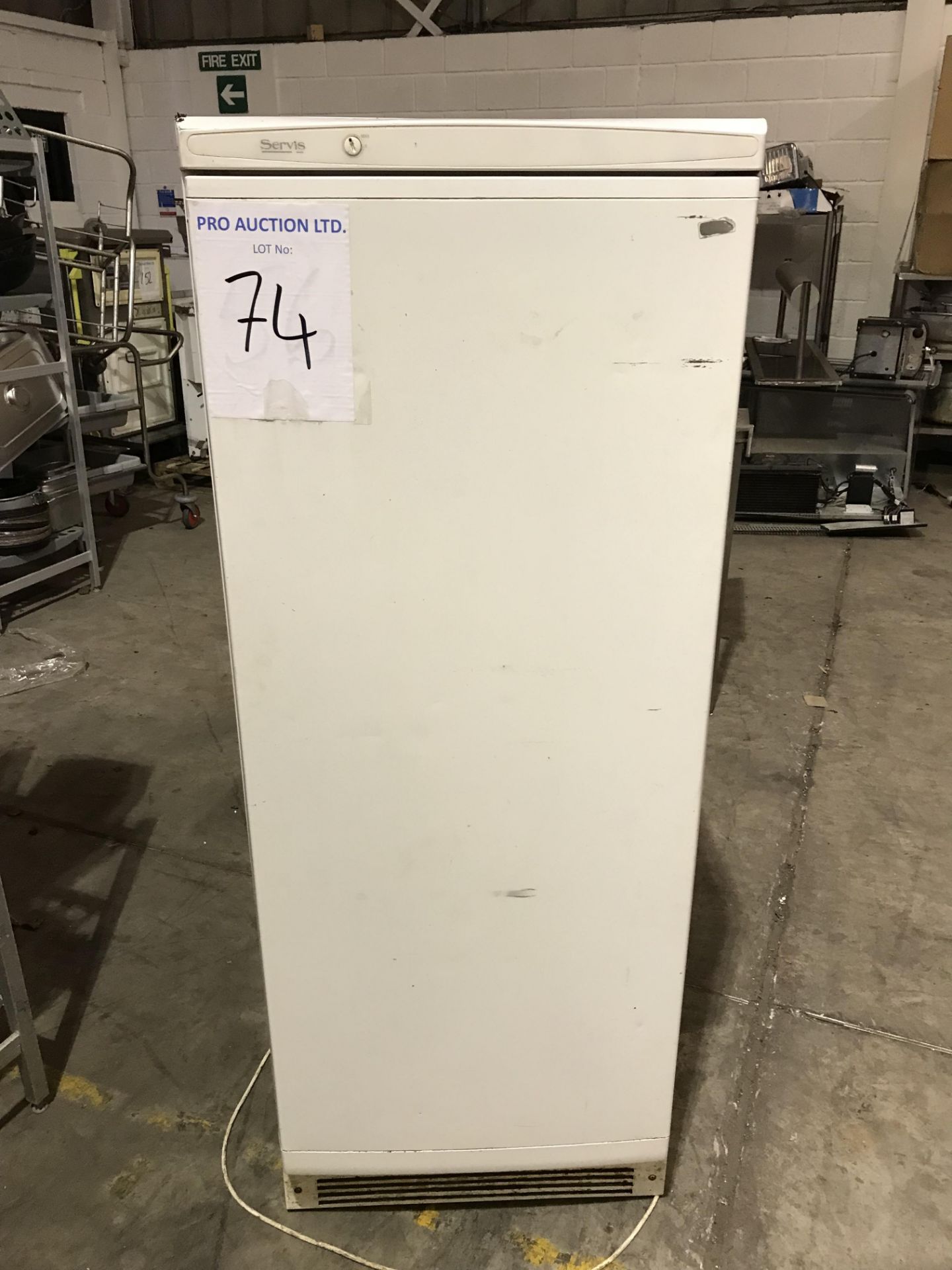 Servis M76-11 320 litre white upright refrigerator 590mm x 600mm 1550mm
