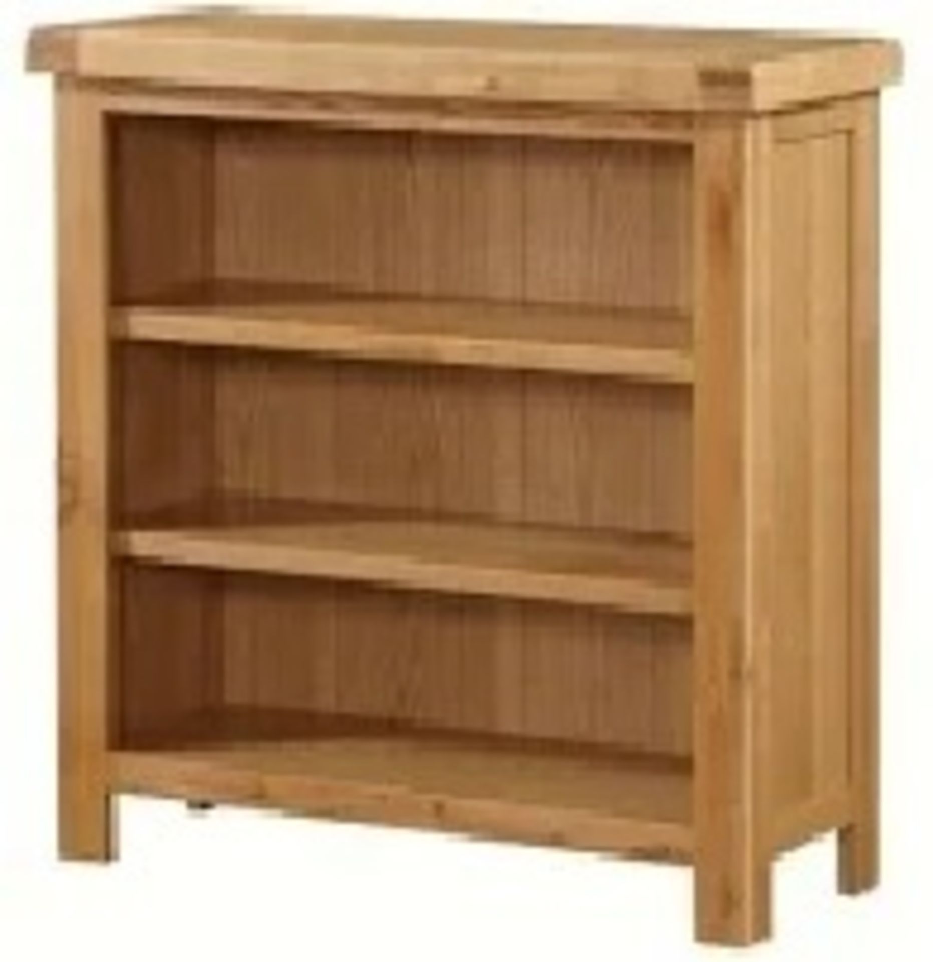 Montana Sm Wide Bookcase-Nibbed Oak L90cm D40cm H115cm