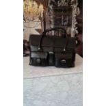 Mark Giusti Milano Satchel The Milano Black Leather Buckle Satchel Bag Is Made For The Person On The
