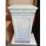 Marble Pedestal 60x60 - Marble White Honed 60 x 60 x 130cm RRP £780 ( Location A7 -232)