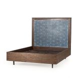 Tracey Boyd Beds Borostar Backdrop UK King Bed Black With Blue (mattress not supplied) Tracey Tracey