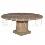 Salvage Pilaster Round Dining Table 60” Genuine English Reclaimed Timber